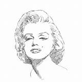 Monroe Marilyn Pages Coloring Andy Drawing Printable Warhol Sketch Words Getcolorings Pinup Colorings Template sketch template