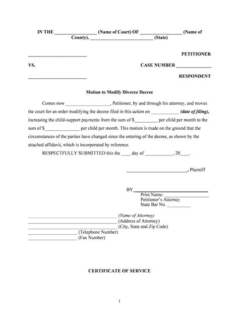 divorce decree form fill  printable fillable blank pdffiller