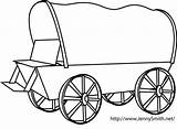 Wagon Covered Clipart Draw Old Drawing Line Clip Coloring Pioneer Step Trail Template Oregon Mormon Pages Wagons Drawings Easy Kids sketch template