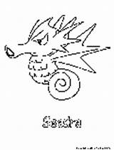 Seadra Pokemon Coloring Water Pages Colouring Fun sketch template