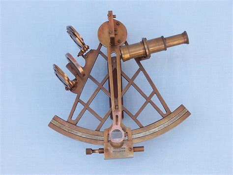 buy admiral s antique brass sextant 12in with rosewood box nautical decor