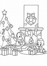 Jul Fargelegge Christmas Bilde Coloring Målarbild Fira Celebrate Fargelegging Bild Coloriage Ut La Bilder Gratis Skriv Stort Ned Last Noël sketch template