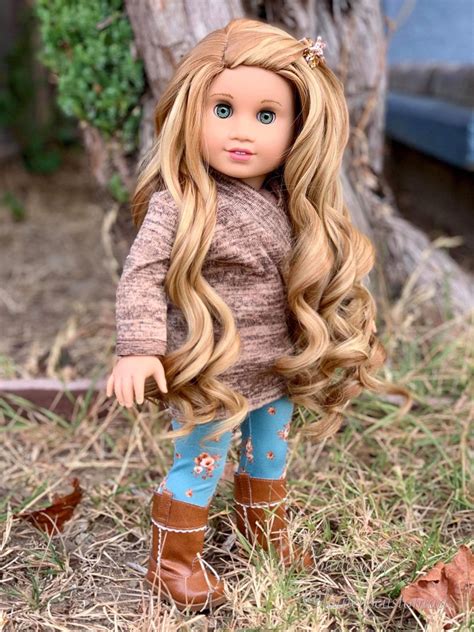 Custom Doll Wig For 18 American Girl Doll Heat Safe Etsy