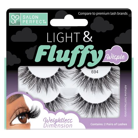 salon perfect light fluffy lash  black  pairs walmartcom