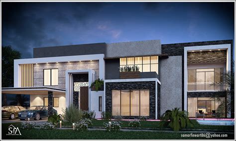 modern villa house full project  behance