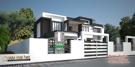kerala modern house elevations   bed rooms