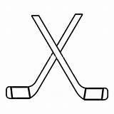 Hockey Sticks Vectorified sketch template