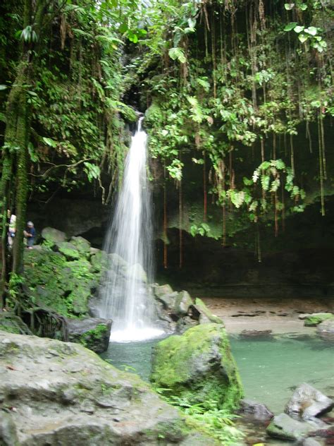 waterfall on dominica beautiful places waterfall places ive been