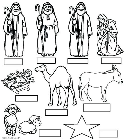 printable nativity coloring pages  getcoloringscom