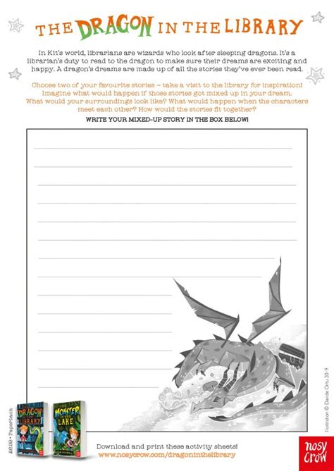 The Dragon In The Library Activity Sheets Nosy Crow