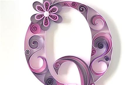 quilling template  letter  quilled  monogram paper quilling