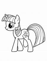 Twilight Sparkle Coloring Pages Kids sketch template
