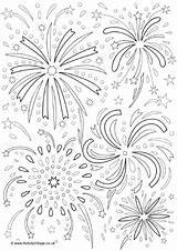 Fireworks Colouring Firework Pages Coloring Sheets July Fourth Kids Night Activity Draw Diwali Adults Bonfire Colors Visit Become Member Log sketch template