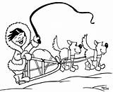 Sled Dog Race Clipart Coloring Pages Drawing Template Musher Alaska Help Getdrawings Clipground Comments sketch template