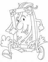 Mirror Coloring Pages Getcolorings Magic sketch template