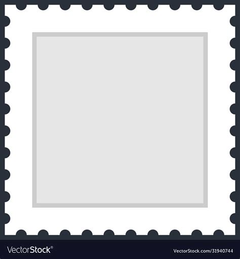 square postage stamp template
