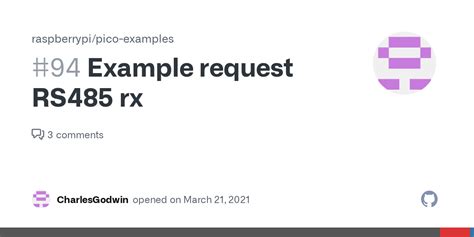 request rs rx issue  raspberrypipico examples github