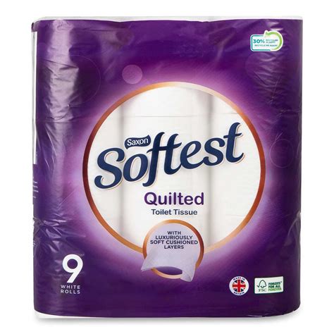 softest quilted toilet tissue  pack saxon aldiie