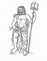 Poseidon Greek Coloring God Gods Pages Goddesses Percy Myths Drawing Apollo Jackson Mythology Atlas Printable Color Getdrawings Getcolorings Print sketch template