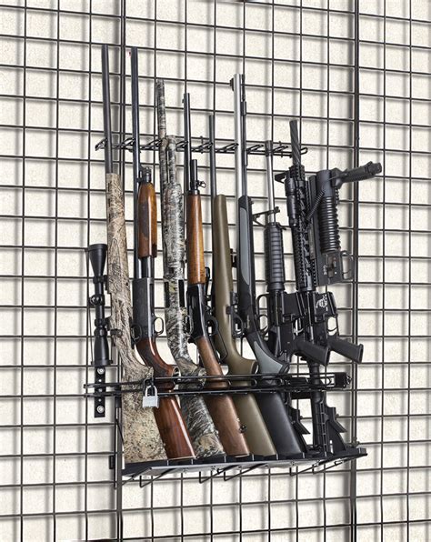 2′ 8 Rifle Grid Wall Locking Wall Display Sku 6869 – Rackem Racks