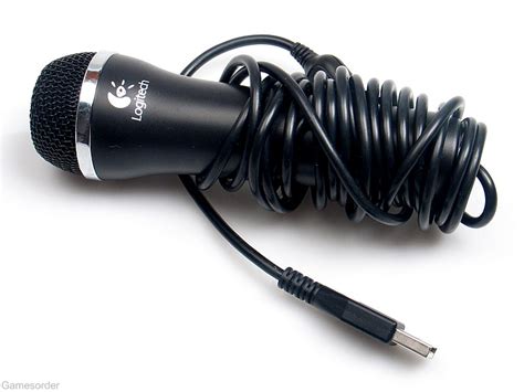 original logitech mikrofon micro schwarz für playstation 3 wii