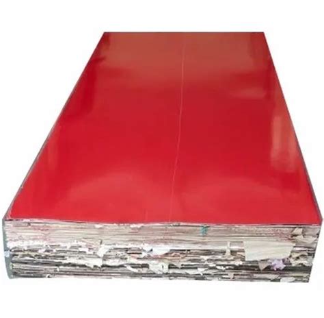 Plain Solid Red Virgo Sunmica Laminate Sheet For Hardware Fitting