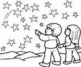 Printable Starry Cielo Watching Library Darlings Everfreecoloring Toddlers sketch template