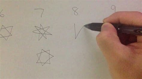 How To Draw 5 6 7 8 9 Pointed Star Youtube