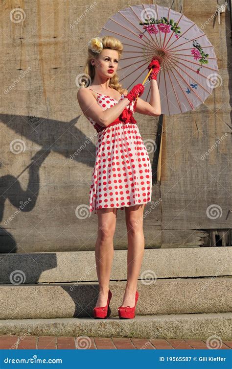 1940 S Starlet With Umbrella Stock Image Image Of Standing Nostalgic