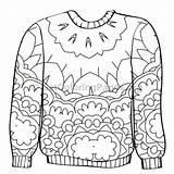 Sweater Coloring Christmas Getdrawings Getcolorings sketch template
