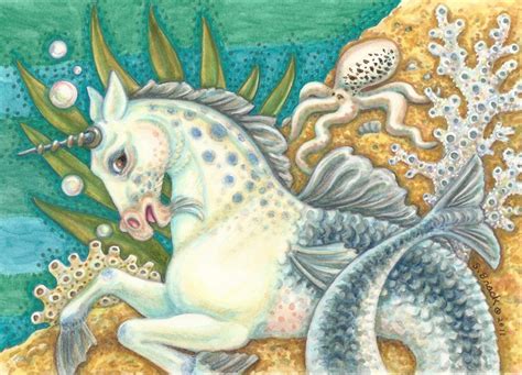 merhorse mermaid unicorn seahorse sea horse octopus  susanbrack