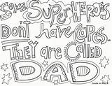 Coloring Pages Fathers Father Doodle Alley Quote sketch template