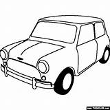 Mini Cooper Coloring Pages Car Austin Drawing 1963 Drawings Silhouette Thecolor Cars Gif Classic Sketch Colouring Vector Mouse Draw Morris sketch template