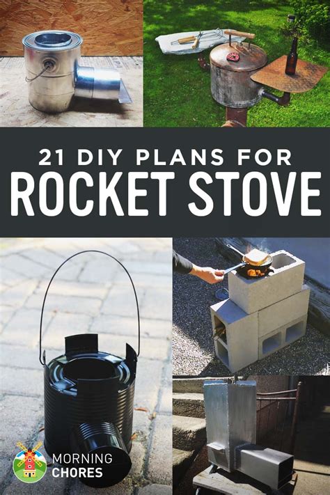 21 Free Diy Rocket Stove Plans For Cooking Efficiently