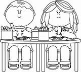 Clipart Homework Clip Doing Writing Kids Library Child sketch template