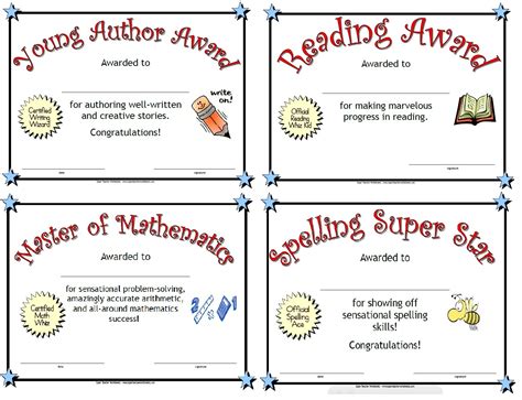 printable award certificates  students craft ideas blank