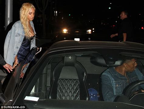 Iggy Azaleas Ex Nick Young Dines With Scantily Clad Blonde In Beverly