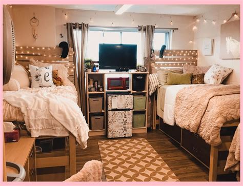 30 Cute Girl Dorm Room Design Ideas College Dorm Decor Small Dorm