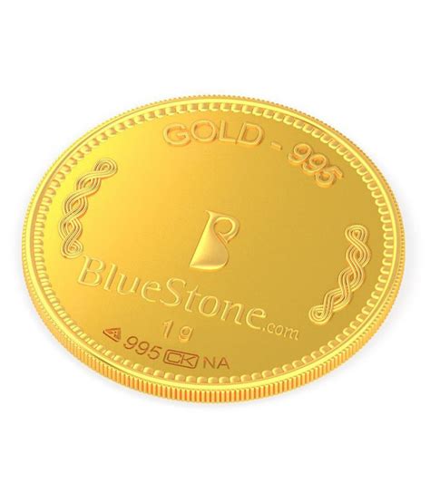 bluestone  gm gold plain coin buy bluestone  gm gold plain coin   india  snapdeal