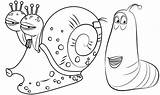 Larva Mewarnai Snail Coloringpagesfortoddlers sketch template