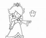 Princess Rosalina Coloring Pages Daisy Mario Paper Print Baby Peach Printable Getcolorings Popular Friends Color Getdrawings Library Clipart sketch template