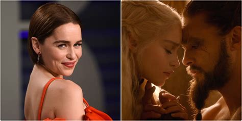 emilia clarke said game of thrones sex scenes were awkward as brother
