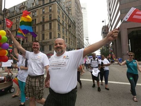 gay marriage plaintiff celebrates at pride parade