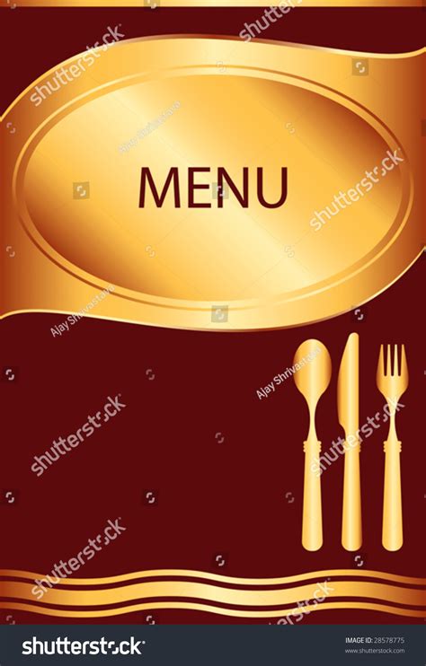 food restaurant hotel menu template design stock vector illustration  shutterstock