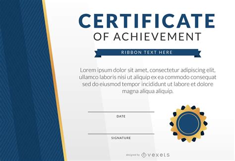 certificate  achievement template vector
