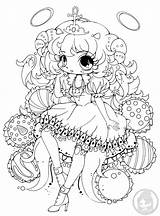 Yampuff Manga Unicorn Lineart Truffle Artherapie Truffe Colouring Kleurplaten Gabbys Chibis Jadedragonne sketch template
