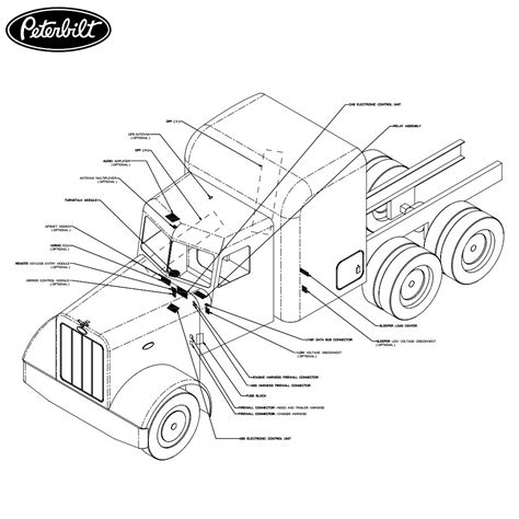 peterbilt  model family oem electrical wiring diagrams schematics obdtotal