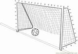 Goal Soccer Coloring Post Pages Football Dot Goalpost Worksheet Dots Connect Printable Kids Trending Days Last sketch template