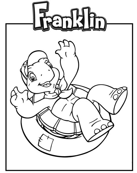 franklin drawing  print  color franklin kids coloring pages