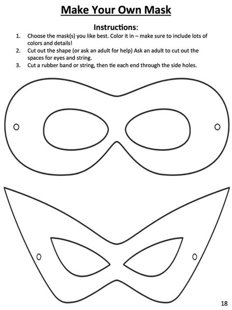 template  design   superhero mask myon  tons